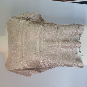 Sequined Crocheted Top